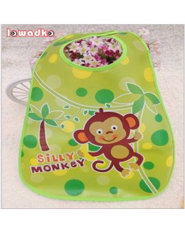 Lawadka Adjustable Baby Bandana Bibs EVA Plastic Waterproof Lunch Bibs Infants Cartoon Bibs Baberos  Summer Style