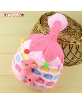 Cute Cartoon Baby Hat Boy Girl Infant Toddle Knit Soft Winter Thick Warm Newborn Cap