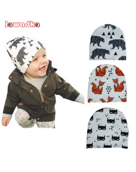 Winter Warm Cotton Baby Hat Girl Boy Toddler Infant Kids Caps Lovely Animal Knitted Crochet Baby Beanies Accessories