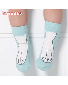 Boys Girls Baby Socks Cotton Casual Meias Infantil Anti Slip Kids Socks Claw Design 0-4T