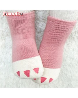 Winter Thick  Girls Boys Kid Socks Cotton Casual Meias Infantil Anti Slip Terry Socks Soft