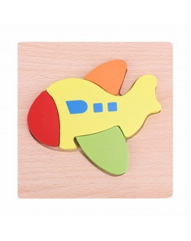  Children 3D Wooden Puzzle Cartoon Animal Vehicles Tangram Jigsaw Board Puzzle Kids Intelligence Developmental Toys Gift