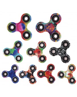  Colorful Tri-Spinner Fidget Toys EDC Sensory Hand Spinner Anti Stress Reliever Finger Spinners for Autism and ADHD