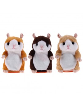  Lovely Talking Hamster Plush Toy Cute Speak Talking Sound Record Hamster Kids Early Educational Toy
