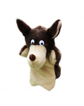  New Wolf Hand Puppet Baby Kids Bedtime Story Tool Child Soft Doll Parent-child Plush Toy Gift 