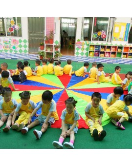 1.8m/3m/3.5m/4m/5m Children Sports Development Play Mat Kids Outdoor Rainbow Parachute Toy