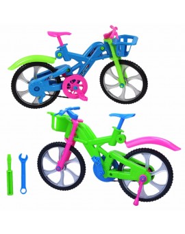 3D DIY Puzzle Assembly Simulation Bike Children Intelligence Development Toy Creative Bicycle Model Puzzle Random Color