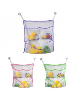 43*42CM Baby Bath Tub Toy Tidy Storage Suction Cup Bag Mesh Bathroom Toys Organiser Net