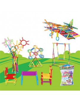 Assembled Building Blocks DIY Smart Stick Plastic Blocks Children Imagenation and Creativity Educational Learning Toys