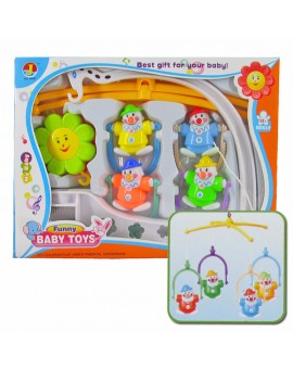 Baby Hand Bed Crib Musical Hanging Rotate Bell Ring Rattle Mobile Toy with Box Random Color