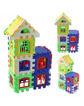 Baby Kids Children House Building Blocks Educational Learning Construction Developmental Toy Set Brain Game
