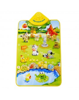 Baby Musical Carpet Kid Dream Farm Land Pattern Play Mat Child Crawling Blanket