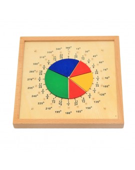 Baby Toys Circular Mathematics Fraction Division Teaching Aids Montessori Board Wooden Toys Child Educational Gift Math Toy