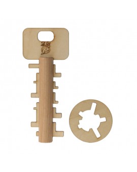Bamboo Unlock Key Adult Educational Toys kids Intelligence Preschool Toy 