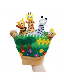 Children Animal Cartoon Hand Puppets Baby Animals Gloves Dolls Toys for Bedtime Stories