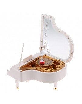 Clockwork Type Rotary Classical Ballerina Girl On The Piano Music Box Musical Instrument Toys