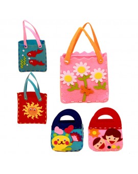 Handmade Handbags Non-woven Cloth Kids Crafts Cartoon Toys Creative Gifts Kids Toy