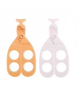 Baby Food Scissors Blister Card Packaging Crush Professional Plastic Baby Food Supplement Scissors