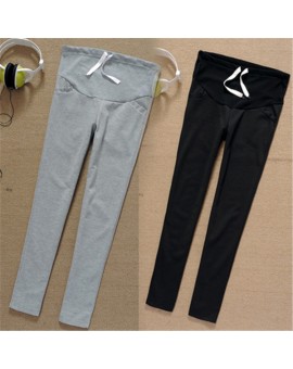 Spring Autumn Maternity Pants for Pregnant Women Sports Trousers Cotton Prol Belly Pants Pregnancy Clothes For Premama PT11