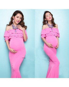 2016 Maternity Photography Props Pregnant Dress For Photo Shoot Fancy Maternity Clothes Long Pregnancy Clothing Ropa Premama PO1