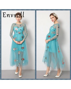 2017 new style maternity clothes robe grossesse summer maternity dress for photo shoots party ropa premama pregnancy clothes