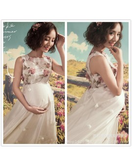 New Maternity Photography Props Maternity Dress Photography Dress for Pregnant Women Maxi Pregnancy Dress for Photo Shoot PO4